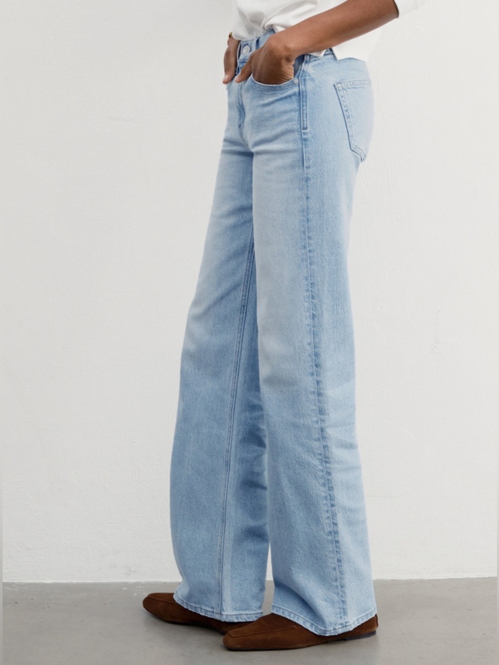 AYR The Secret Sauce Jeans in Hero Baby Light Wash Straight Size 27 R Regular - Picture 2 of 10